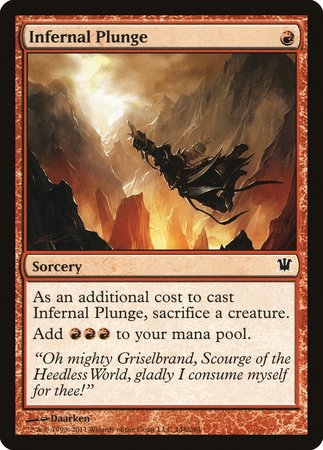 Infernal Plunge [Innistrad] | Exor Games New Glasgow