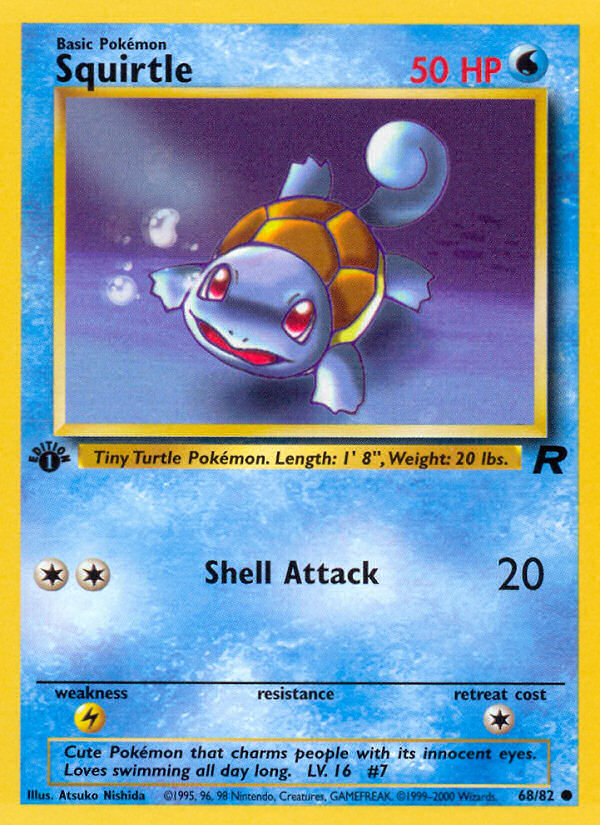 Squirtle (68/82) [Team Rocket 1st Edition] | Exor Games New Glasgow