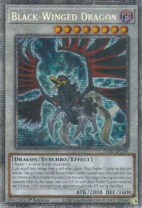 Black-Winged Dragon [DABL-EN100] Starlight Rare | Exor Games New Glasgow