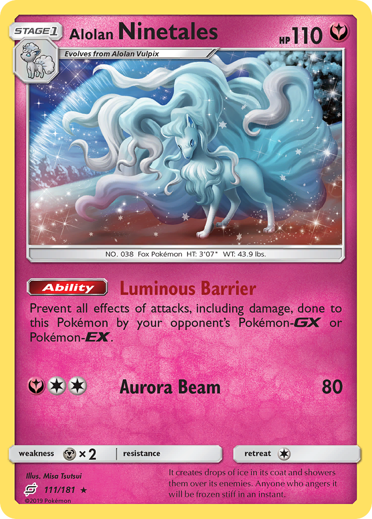 Alolan Ninetales (111/181) [Sun & Moon: Team Up] | Exor Games New Glasgow