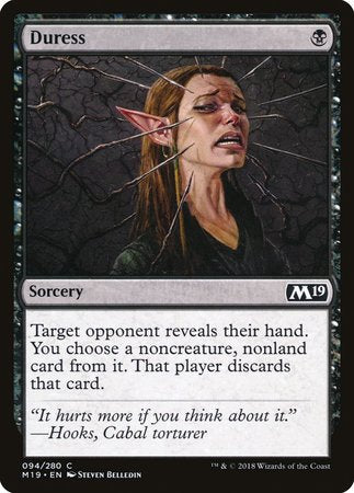 Duress [Core Set 2019] | Exor Games New Glasgow