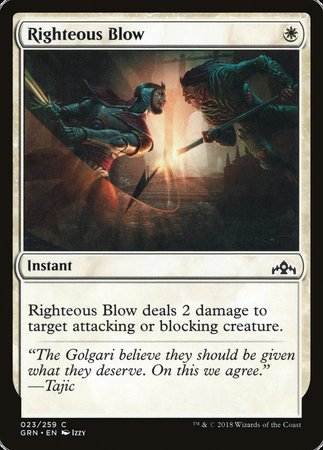 Righteous Blow [Guilds of Ravnica] | Exor Games New Glasgow