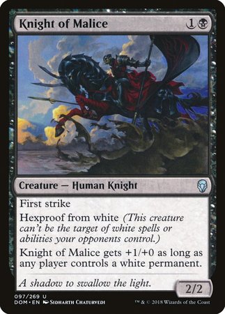 Knight of Malice [Dominaria] | Exor Games New Glasgow