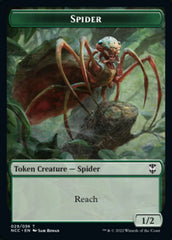 Treefolk // Spider Double-sided Token [Streets of New Capenna Commander Tokens] | Exor Games New Glasgow