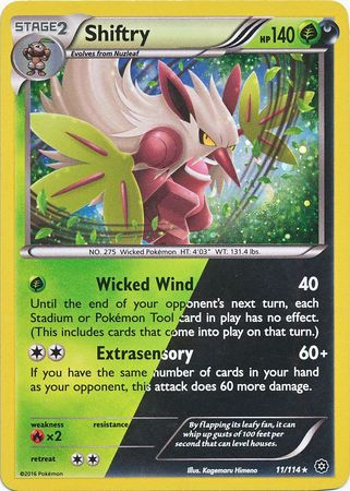 Shiftry (11/114) (Cosmos Holo) [XY: Steam Siege] | Exor Games New Glasgow