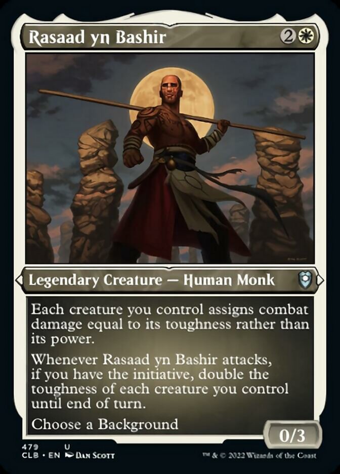 Rasaad yn Bashir (Foil Etched) [Commander Legends: Battle for Baldur's Gate] | Exor Games New Glasgow