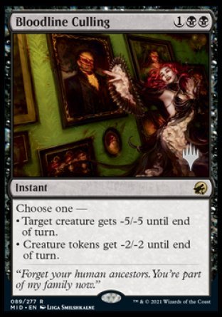 Bloodline Culling (Promo Pack) [Innistrad: Midnight Hunt Promos] | Exor Games New Glasgow