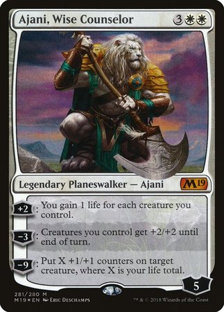 Ajani, Wise Counselor [Core Set 2019] | Exor Games New Glasgow