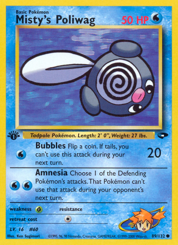 Misty's Poliwag (89/132) [Gym Challenge 1st Edition] | Exor Games New Glasgow