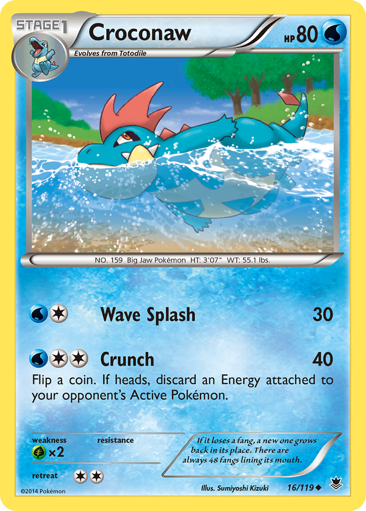 Croconaw (16/119) [XY: Phantom Forces] | Exor Games New Glasgow