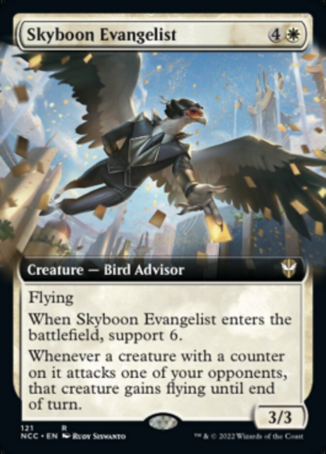 Skyboon Evangelist (Extended Art) [Streets of New Capenna Commander] | Exor Games New Glasgow