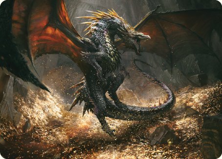 Cavern-Hoard Dragon Art Card [The Lord of the Rings: Tales of Middle-earth Art Series] | Exor Games New Glasgow