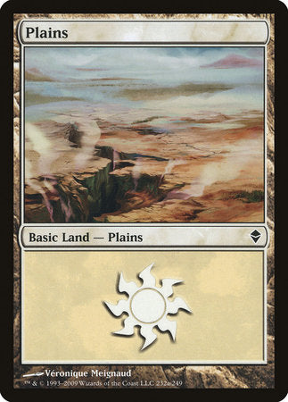 Plains (232a) [Zendikar] | Exor Games New Glasgow