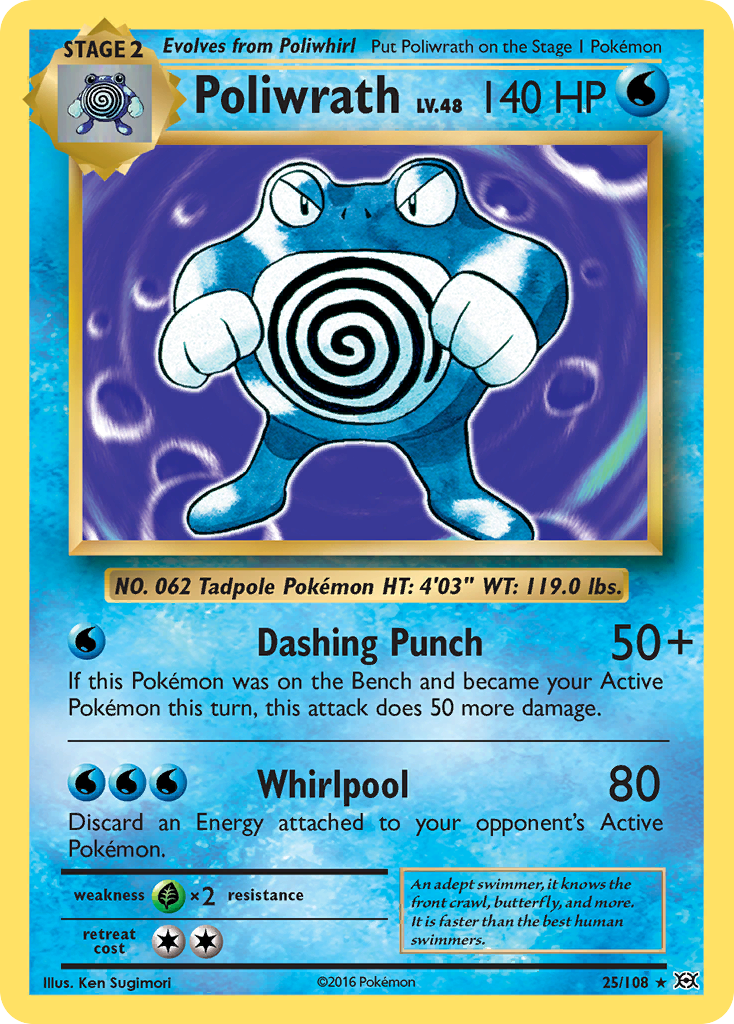 Poliwrath (25/108) [XY: Evolutions] | Exor Games New Glasgow