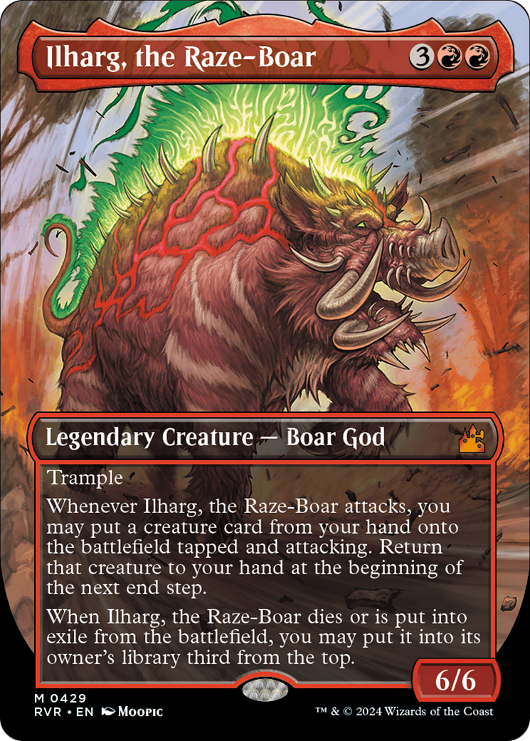 Ilharg, the Raze-Boar (Anime Borderless) [Ravnica Remastered] | Exor Games New Glasgow