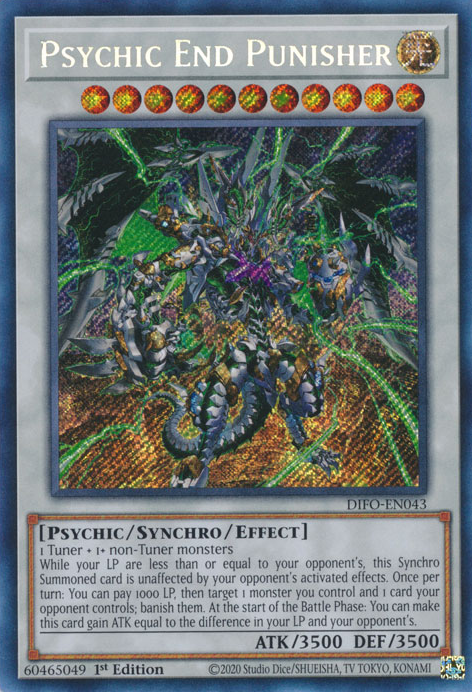 Psychic End Punisher [DIFO-EN043] Secret Rare | Exor Games New Glasgow