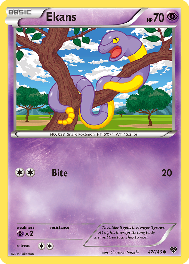 Ekans (47/146) [XY: Base Set] | Exor Games New Glasgow