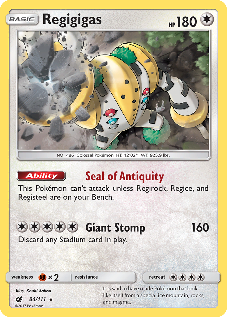 Regigigas (84/111) [Sun & Moon: Crimson Invasion] | Exor Games New Glasgow