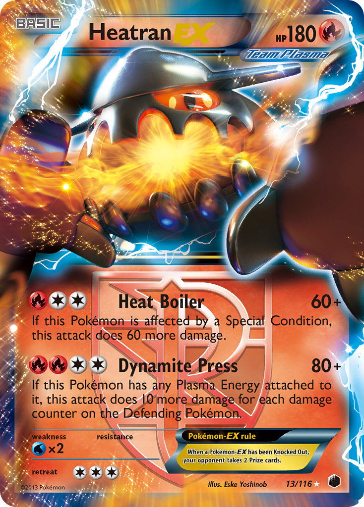 Heatran EX (13/116) [Black & White: Plasma Freeze] | Exor Games New Glasgow