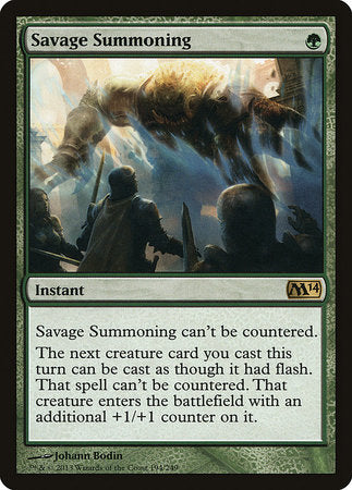 Savage Summoning [Magic 2014] | Exor Games New Glasgow