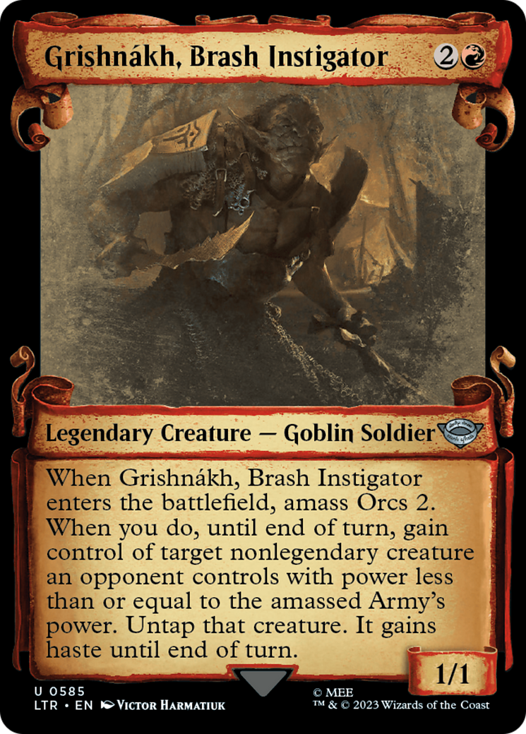 Grishnakh, Brash Instigator [The Lord of the Rings: Tales of Middle-Earth Showcase Scrolls] | Exor Games New Glasgow