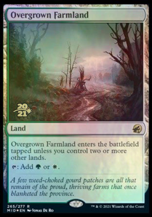 Overgrown Farmland [Innistrad: Midnight Hunt Prerelease Promos] | Exor Games New Glasgow