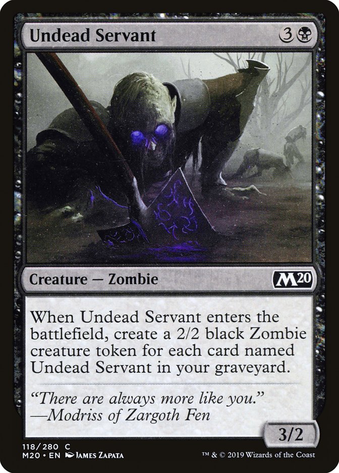 Undead Servant [Core Set 2020] | Exor Games New Glasgow