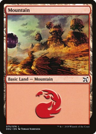 Mountain (75) [Duel Decks: Elves vs. Inventors] | Exor Games New Glasgow