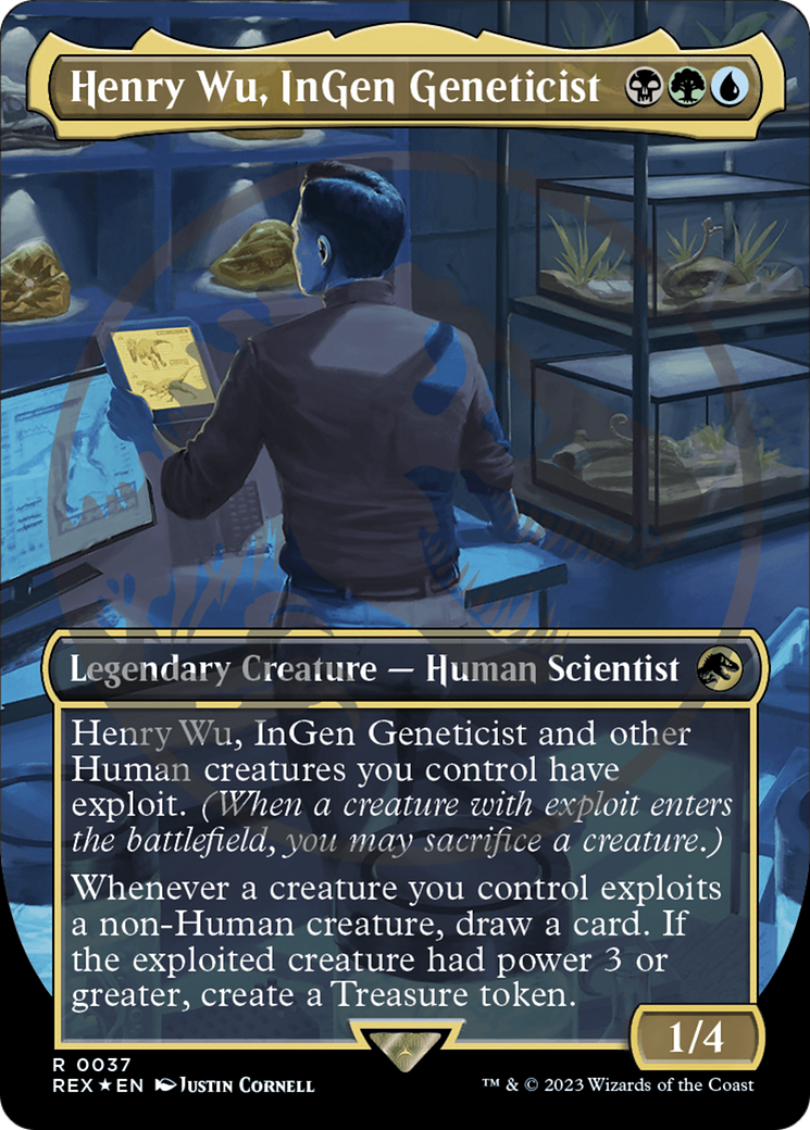 Henry Wu, InGen Geneticist Emblem (Borderless) [Jurassic World Collection Tokens] | Exor Games New Glasgow