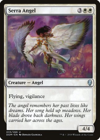 Serra Angel [Dominaria] | Exor Games New Glasgow