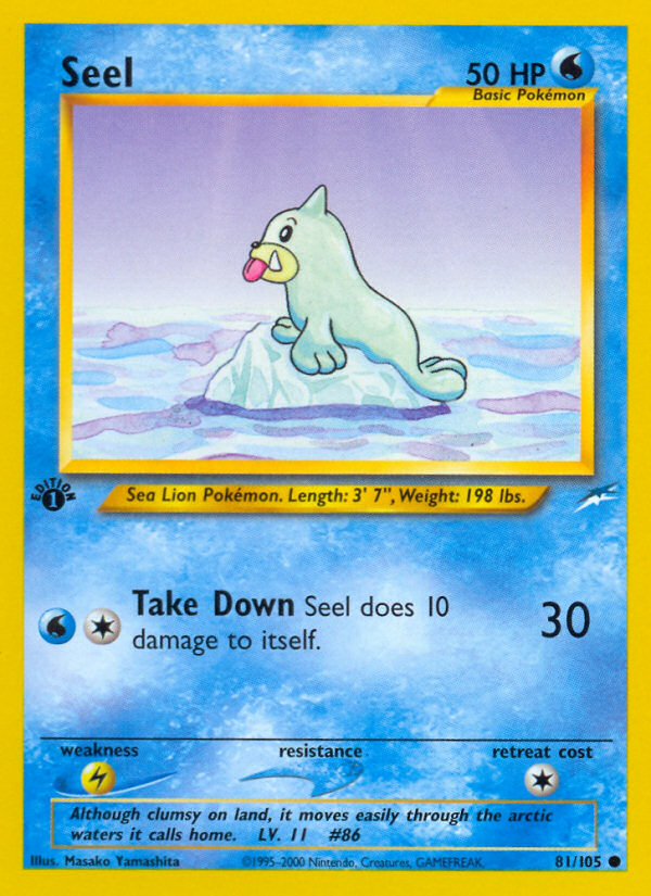 Seel (81/105) [Neo Destiny 1st Edition] | Exor Games New Glasgow