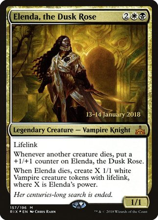 Elenda, the Dusk Rose [Rivals of Ixalan Promos] | Exor Games New Glasgow