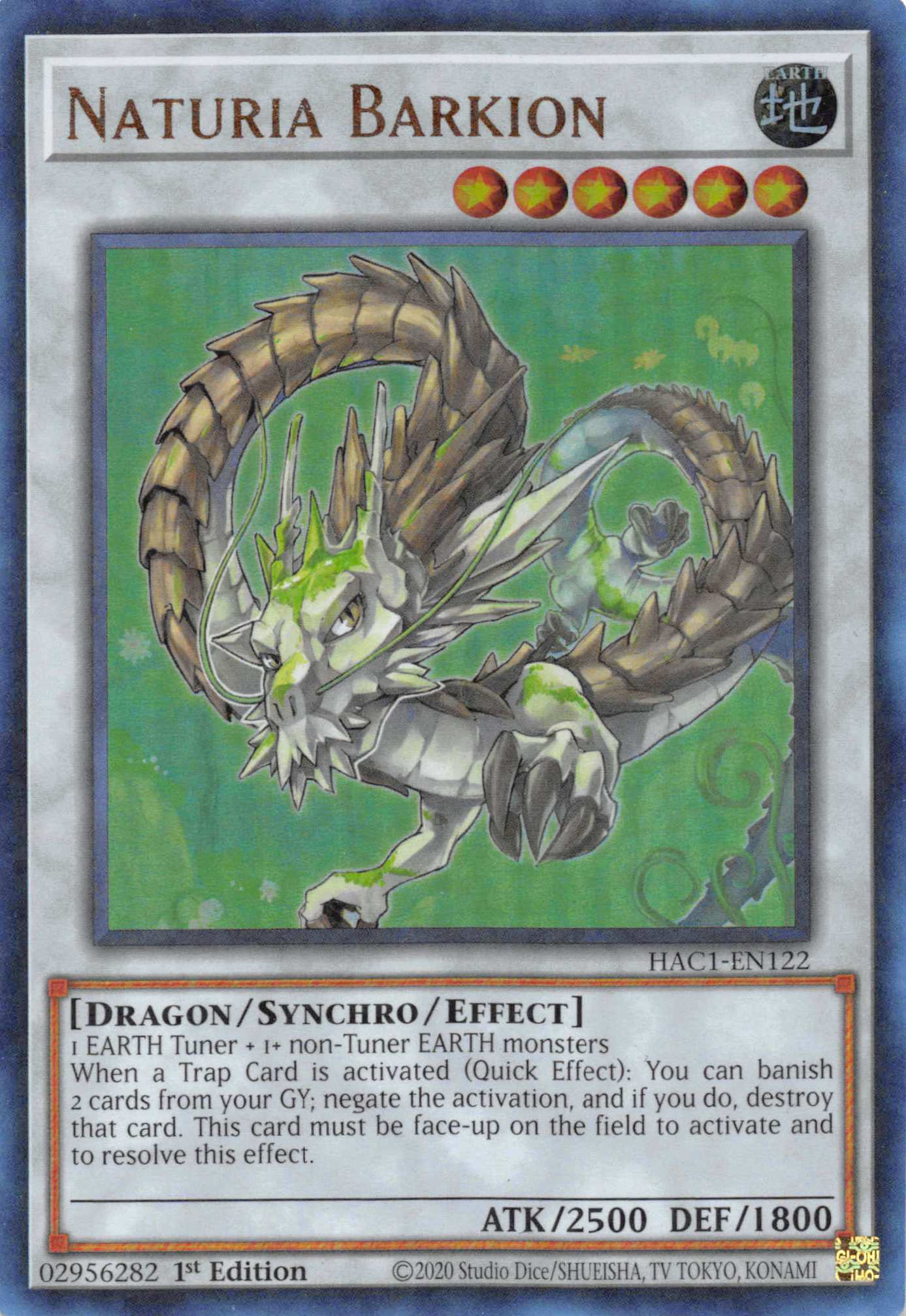 Naturia Barkion (Duel Terminal) [HAC1-EN122] Parallel Rare | Exor Games New Glasgow