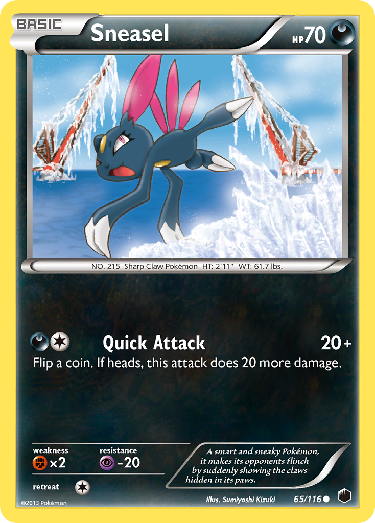 Sneasel (65/116) [Black & White: Plasma Freeze] | Exor Games New Glasgow