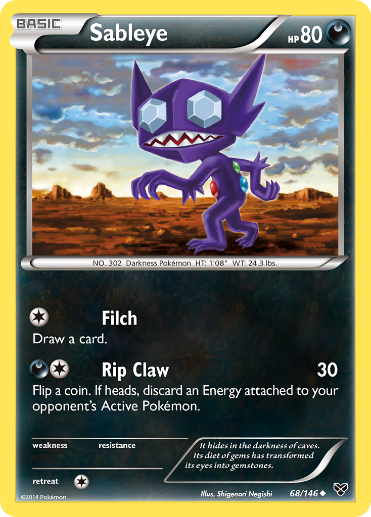 Sableye (68/146) [XY: Base Set] | Exor Games New Glasgow