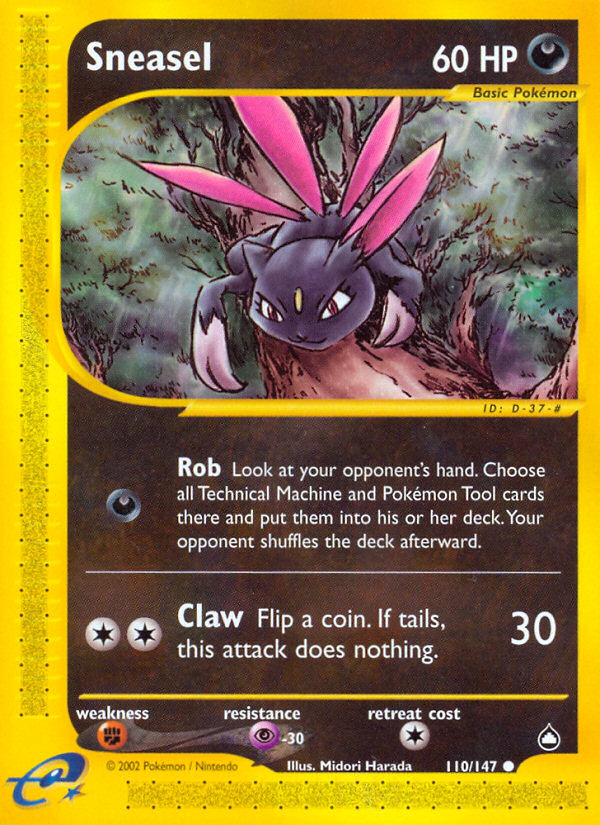 Sneasel (110/147) [Aquapolis] | Exor Games New Glasgow