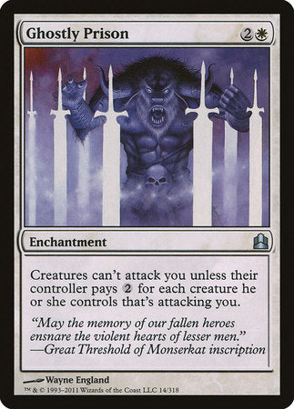 Ghostly Prison [Commander 2011] | Exor Games New Glasgow