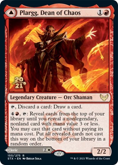 Plargg, Dean of Chaos // Augusta, Dean of Order [Strixhaven: School of Mages Prerelease Promos] | Exor Games New Glasgow