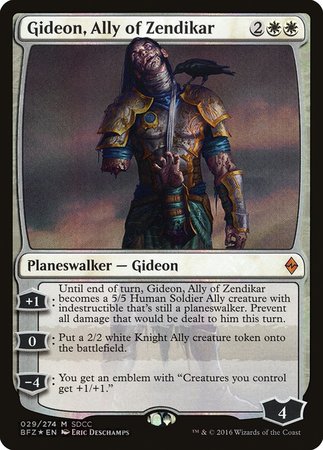 Gideon, Ally of Zendikar SDCC 2016 EXCLUSIVE [San Diego Comic-Con 2016] | Exor Games New Glasgow