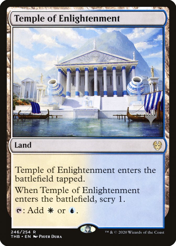Temple of Enlightenment (Promo Pack) [Theros Beyond Death Promos] | Exor Games New Glasgow