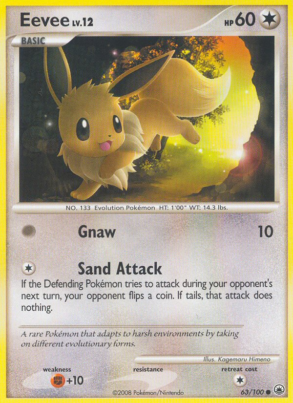 Eevee (63/100) [Diamond & Pearl: Majestic Dawn] | Exor Games New Glasgow