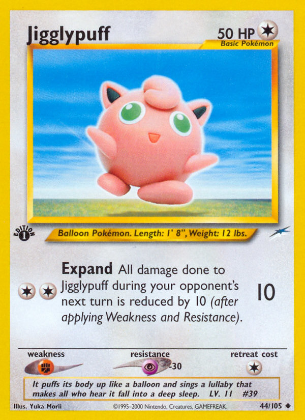 Jigglypuff (44/105) [Neo Destiny 1st Edition] | Exor Games New Glasgow