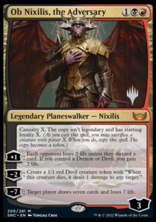 Ob Nixilis, the Adversary (Promo Pack) [Streets of New Capenna Promos] | Exor Games New Glasgow