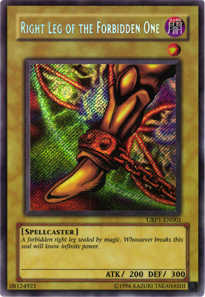 Right Leg of the Forbidden One [UBP1-EN001] Secret Rare | Exor Games New Glasgow