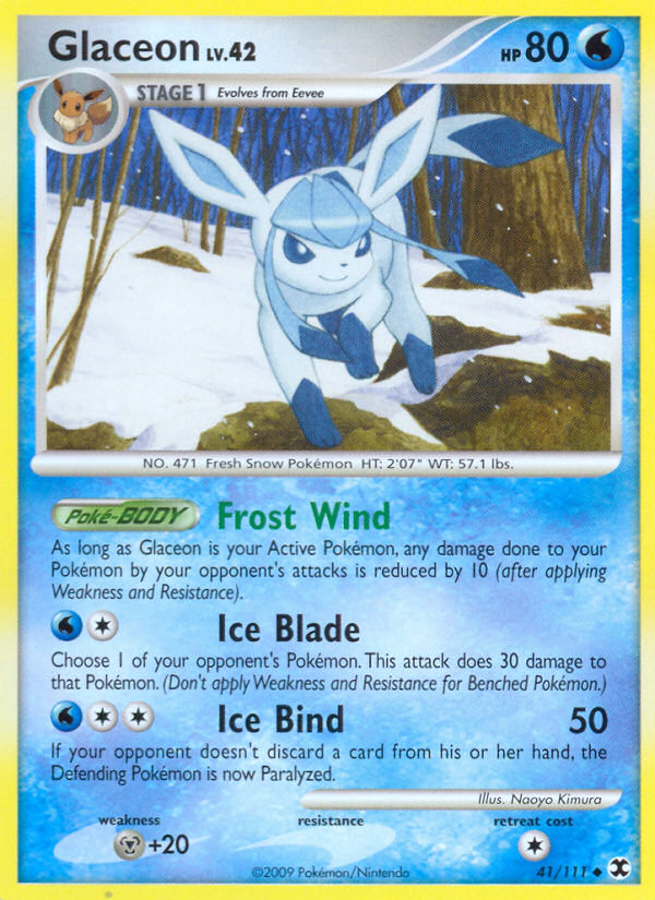 Glaceon (41/111) [Platinum: Rising Rivals] | Exor Games New Glasgow