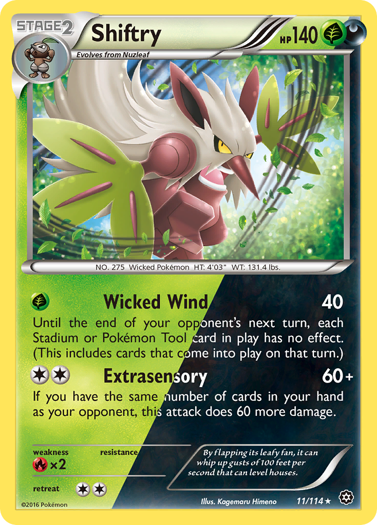 Shiftry (11/114) [XY: Steam Siege] | Exor Games New Glasgow