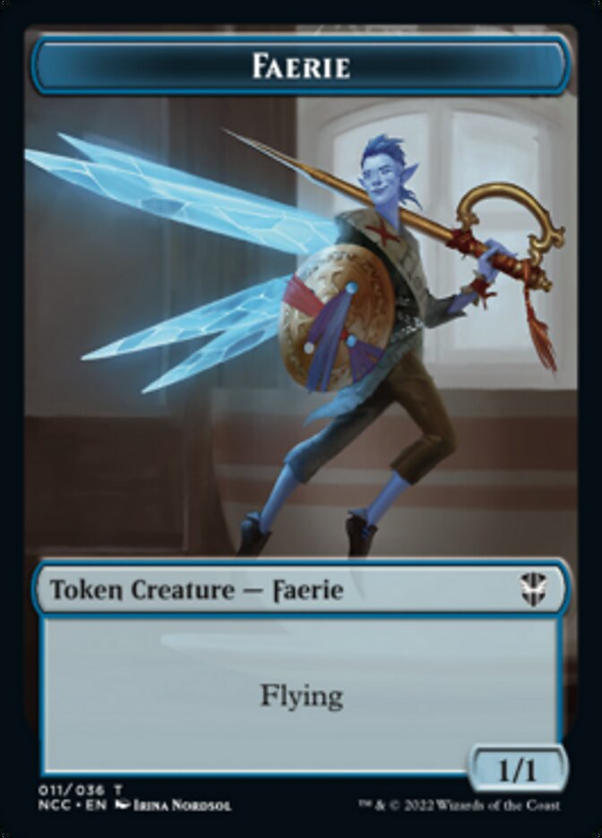 Faerie // Rogue Double-sided Token [Streets of New Capenna Commander Tokens] | Exor Games New Glasgow