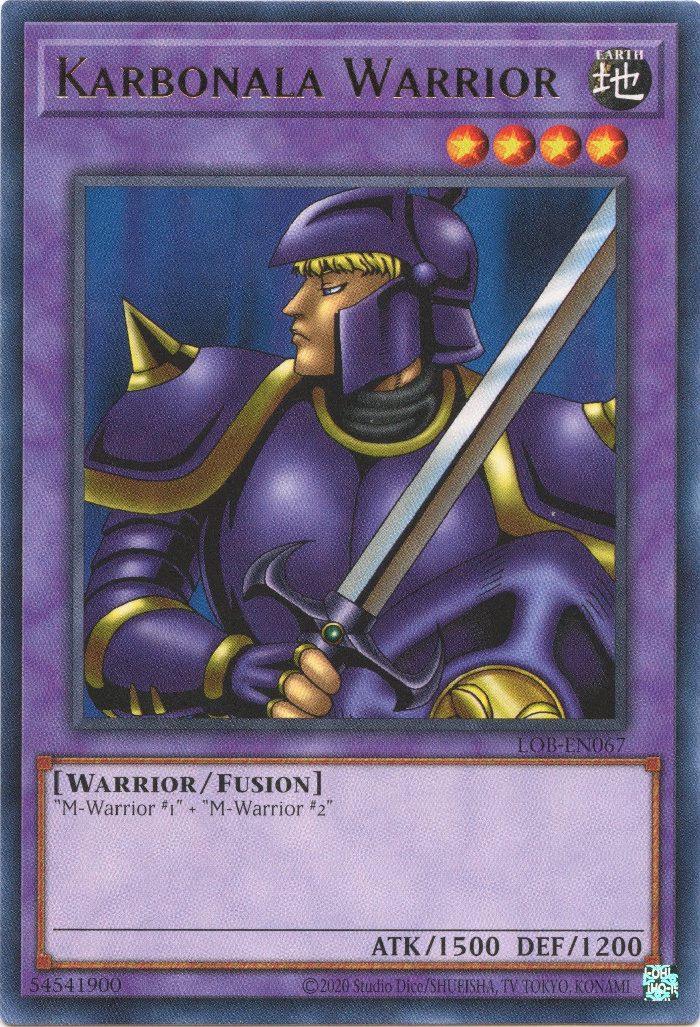 Karbonala Warrior (25th Anniversary) [LOB-EN067] Rare | Exor Games New Glasgow