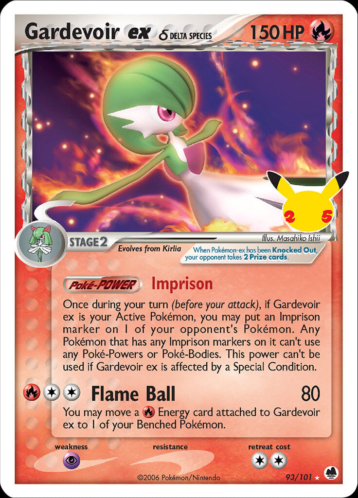 Gardevoir ex (93/101) (Delta Species) [Celebrations: 25th Anniversary - Classic Collection] | Exor Games New Glasgow