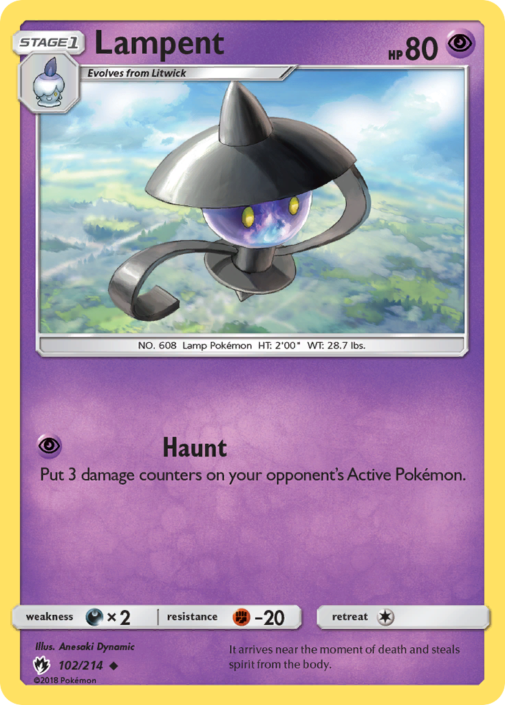 Lampent (102/214) [Sun & Moon: Lost Thunder] | Exor Games New Glasgow